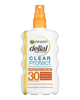 DELIAL - Spray Protector Transparente Clear Protect Bronceado Sublime FPS 30 Garnier
