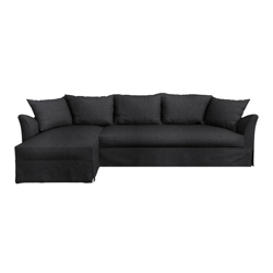El Corte Inglés - Sofá Tapizado De 5 Plazas Con Chaise Longue Izquierda Ripley Bulova / Gris medio en oferta