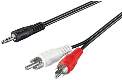 AVK 118-500 5.0m cable de audio 5 m 3,5mm 2 x RCA Negro
