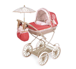 Coche Muñeca Martina Plegable 81X42X68 cm con Sombrilla y Capota Regulable en oferta
