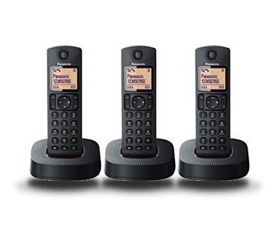 Teléfono Inalámbrico Telefono PANASONIC KXTGC313SPB Trio Negro