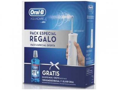 Oral B Pack Aquacare 4 Irrigador + Regalo Enjuague Bucal