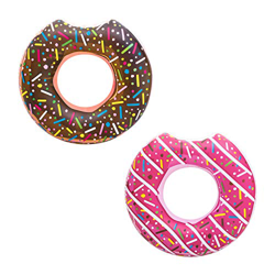 Flotador donut colores surtidos 107 cm. Color marrón / rosa.  precio