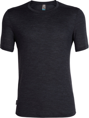 Icebreaker Men's Cool-Lite Sphere Short Sleeve Crewe black heather (104570-030)