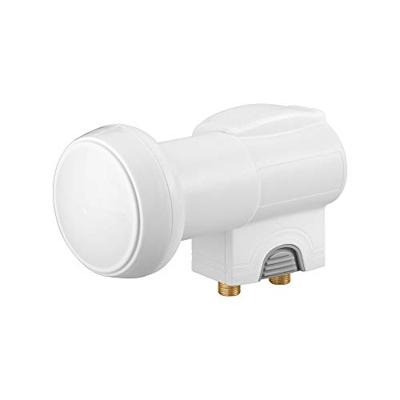 SAT Universal Twin 0.1dB convertidor low noise block (lnb) 10,6 - 12,75 GHz Blanco