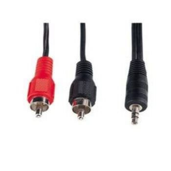 AVK 118-1000 10.0m cable de audio 10 m 3,5mm 2 x RCA Negro