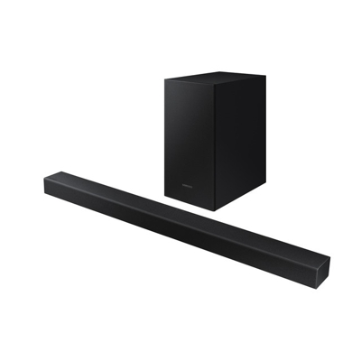 Samsung - Barra De Sonido 2020 HW-T450 Dolby 2.1 Digital Con Subwoofer Inalámbrico Y Bluetooth 4.2 Multiconexión