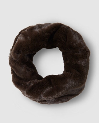 El Corte Inglés - Cuello De Pelo Sintético En Marrón Oscuro