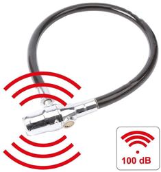 Olympia Bicicleta Bloqueo Candado de Cable Anillo Con Alarma 100dB 60cm precio