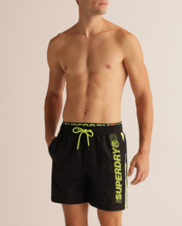 Superdry - Bañador Bermuda De Hombre Negro en oferta