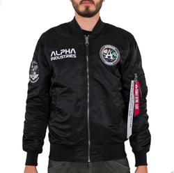 Alpha Industries ma-1 Moon Landing Reverse Chaqueta - Black/Multicolor - en oferta
