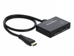 Delock Video/audio splitter 2 x HDMI desktop 87747 precio