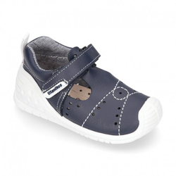 Pepito Niño Gateo Tipo Sandalia Cierre Adherente, Puntera Y Talonera En Piel Lavable. 20 Azul Marino en oferta