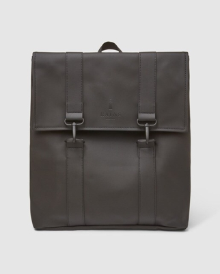 Rains - Mochila Unisex Resistente Al Agua En Negro Mate Con Compartimento Para Portátil