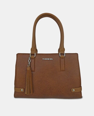Torrens - Bolso De Hombro En Camel Con Borla A Tono