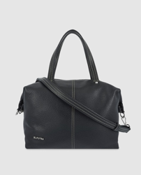 El Potro - Bowling De Piel Vacuna En Negro Con Aplique Metálico De La Marca características