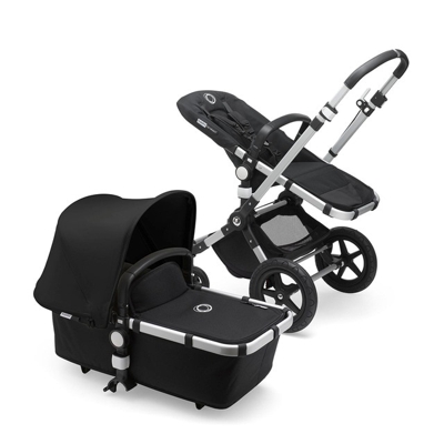 Bugaboo - Coche De Paseo Dúo Cameleon 3 Plus Completo Negro Y Chasis Aluminio