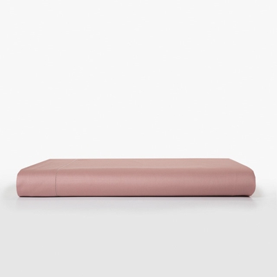 El Corte Inglés - Sábana Encimera 300 Hilos Cotton Sateen Rosa Cama 105 cm