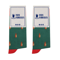 Pepe Pinreles - Calcetines Botellín Verde en oferta
