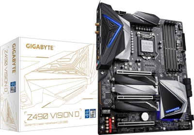 Gigabyte Z490 Vision D ATX Mainboard Sockel 1200 Thunderbolt3/HDMI/USB3.2/3xM.2