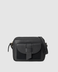 El Corte Inglés - Bandolera Pequeña De Mujer De Piel En Negro Con Bolsillo Exterior precio