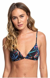 Roxy Lahaina Bay Tiki Tri Bikini Top anthracite wild leaves características