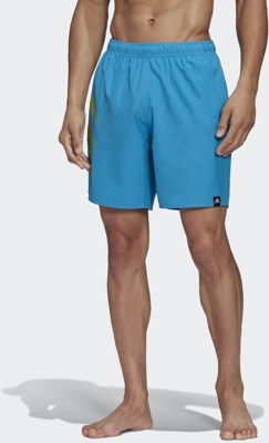 Adidas Bold 3-Streifen CLX swim shorts shock cyan (FJ3410-0004)