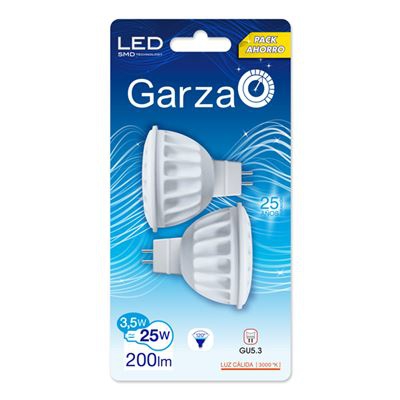 Pack de 2 bombillas LED reflectoras Garza Lighting 3,5W
