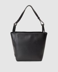 Gianni Chiarini - Bolso De Hombro De Piel En Negro Con Cremallera en oferta