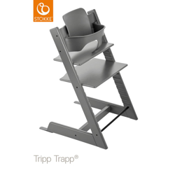 Stokke - Trona Evolutiva ® Tripp Trapp + Baby Set Gris Tormenta en oferta
