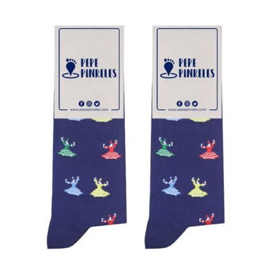 Pepe Pinreles - Calcetines Flamencas Marino