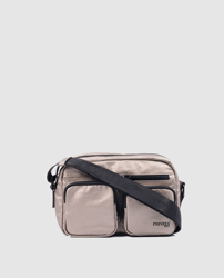 Privata - Bandolera De Mujer En Beige Metalizado Con Asa Larga Regulable características