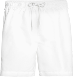 Calvin Klein Medium Drawstring Swim Shorts - Core Logo Tape (KM0KM00434) classic white características