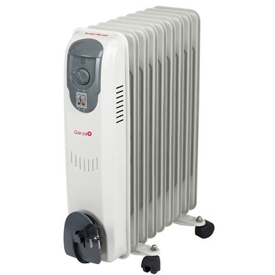 Radiador de aceite de 9 elementos con ruedas Garza Sahara 2000W