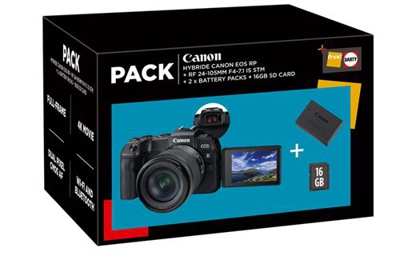 Cámara EVIL Canon EOS RP + 24-105 mm F4L IS STM Pack