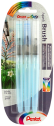 Pentel Aquash Brush Pinsel Set of 3 precio