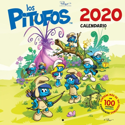 Calendario los pitufos 2020