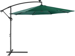 Arebos Parasol with LED Ø 300 cm Green en oferta