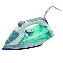 Ufesa Plancha A Vapor PV1100, 2400 W, 0.25 litros, Cerámica, Verde características