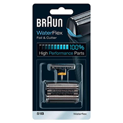Braun 51B - Recambio para afeitadora eléctrica hombre, compatible con el modelo WaterFlex, color negro en oferta