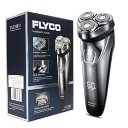 FLYCO Afeitadora Electrica Hombre FS339EU Afeitar Eléctrica Rotativa Para Hombre de Uso Seco & Humedo Indicador LED Sistema IPX7 Impermeable Maquinill precio