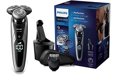 Philips Serie 9000 S9711/32 - Máquina de afeitar con cabezales de 8 direcciones, seco/húmedo, 3 modos y sistema de limpieza SmartClean, incluye perfil