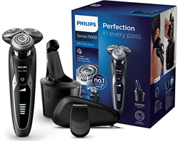 Philips Serie 9000 S9531/26 - Máquina de afeitar con cabezales de 8 direcciones, seco/húmedo, 3 modos y sistema de limpieza SmartClean, incluye recort características