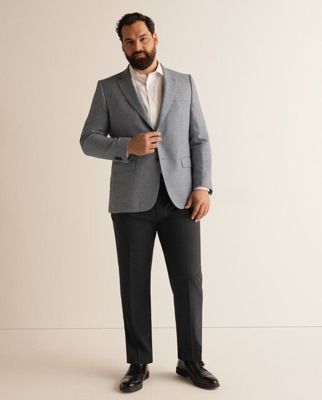 Emidio Tucci - Pantalon De Vestir Regular Azul Tallas Grandes