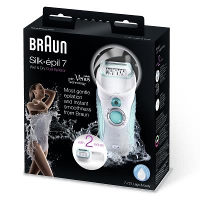 Depiladora Braun Silk-épil 7 Dual Epilator 7-721