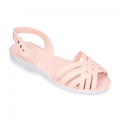 Bailarina Mujer Tipo Sandalia Para Playa Y Piscina Colores Sólidos. 40 Rosa Maquillaje