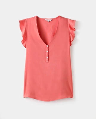 Fórmula Joven - Blusa De Mujer Con Volantes Y Botones