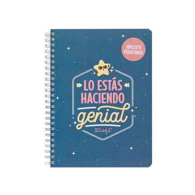 Mr.Wonderful - Libreta Pequeña Mr. Wonderful: Lo Estás Haciendo Genial.