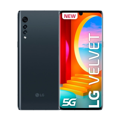 LG - Velvet 5G 6 GB + 128 GB Gris Aurora Móvil Libre