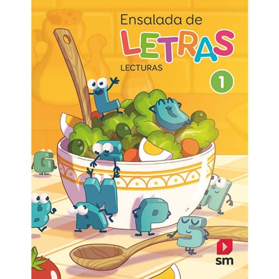 Lecturas: ensalada de letras. 1 primaria. Más savia (Tapa blanda)